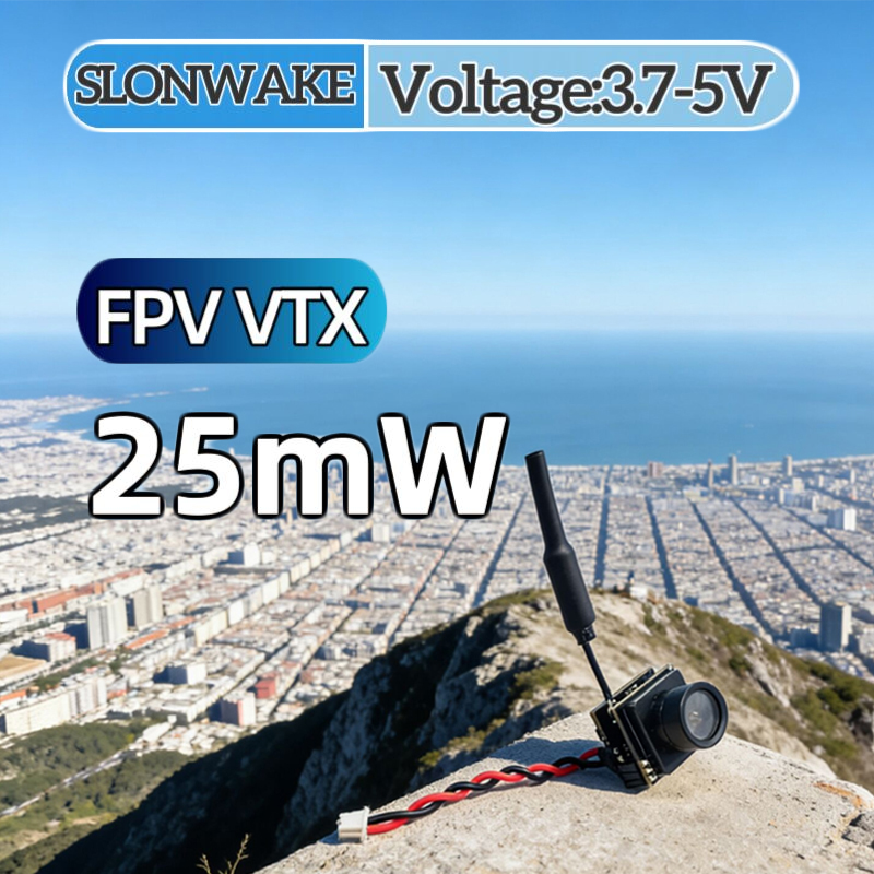 Rc Airplane Drone - SLONWAKE FPV 25mW เครื่องส่งสัญญาณ VTX แบบจำลองกำลังไฟ