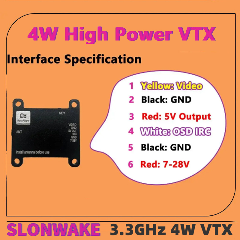 เครื่องส่งสัญญาณวิดีโอ SLONWAK - Rc Transmitter Drone บทวิจารณ์และราคา