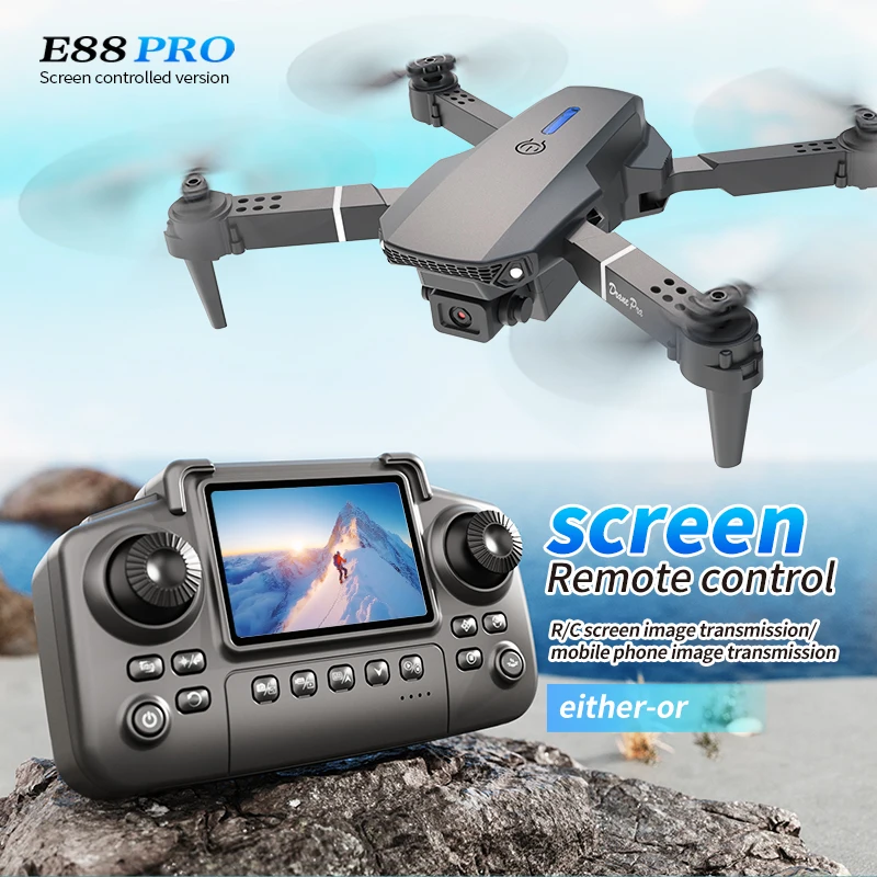 Professional E88 PRO Drone หน้ - Drone Rc Cable บทวิจารณ์และราคา