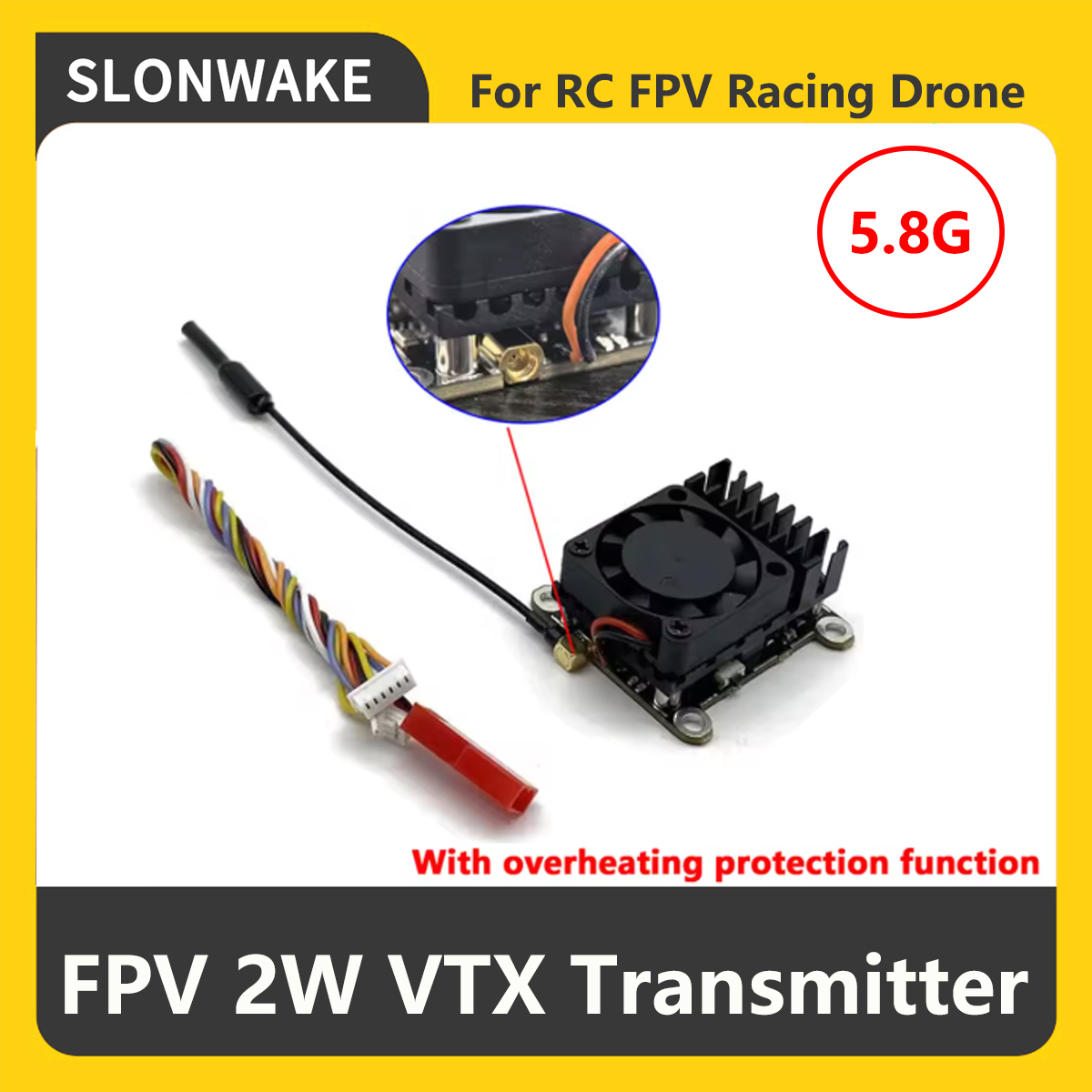 SLONWAKE 5.8G 2000mW FPV VTX ต - Rc Transmitter Drone บทวิจารณ์และราคา