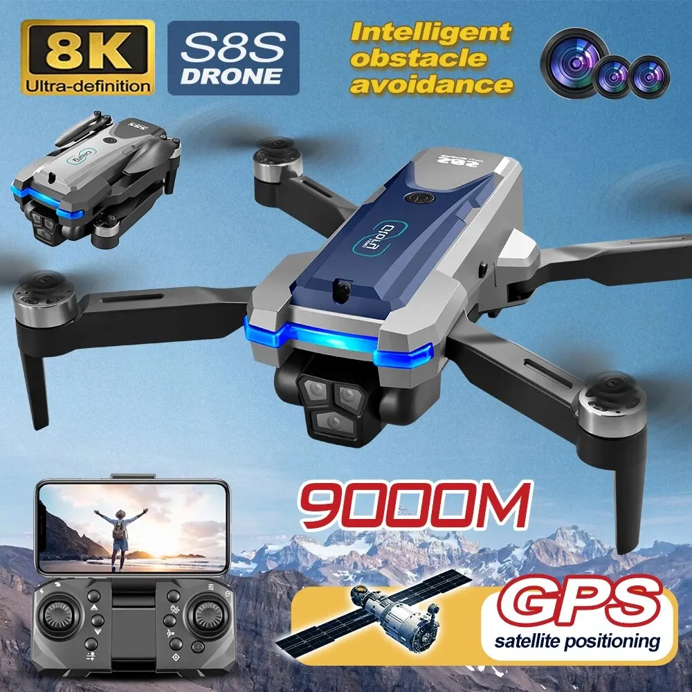 โดรน GPS S8S 5G Wi-Fi 8K HD ลื - Drone Rc Cable บทวิจารณ์และราคา